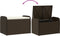 vidaXL - Opbergbankje - met - kussen - 80x51x52 - cm - poly - rattan - bruin