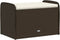 vidaXL - Opbergbankje - met - kussen - 80x51x52 - cm - poly - rattan - bruin