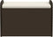 vidaXL - Opbergbankje - met - kussen - 80x51x52 - cm - poly - rattan - bruin