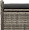 vidaXL - Opbergbankje - met - kussen - 80x51x52 - cm - poly - rattan - grijs