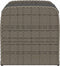 vidaXL - Opbergbankje - met - kussen - 80x51x52 - cm - poly - rattan - grijs