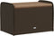 vidaXL - Opbergbankje - met - kussen - 80x51x52 - cm - poly - rattan - bruin