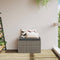 vidaXL - Opbergbankje - met - kussen - 80x51x52 - cm - poly - rattan - grijs