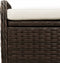 vidaXL - Opbergbankje - met - kussen - 80x51x52 - cm - poly - rattan - bruin