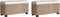 vidaXL - Opbergbankjes - 2 - st - met - grijs - kussen - 69 - cm - kattenstaart