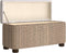 vidaXL - Opbergbankjes - 2 - st - met - grijs - kussen - 69 - cm - kattenstaart