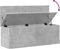 vidaXL - Opbergbox - 102x35x35 - cm - bewerkt - hout - betongrijs