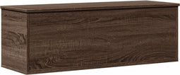 vidaXL - Opbergbox - 102x35x35 - cm - bewerkt - hout - bruin - eikenkleur