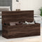 vidaXL - Opbergbox - 102x35x35 - cm - bewerkt - hout - bruin - eikenkleur