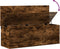 vidaXL - Opbergbox - 102x35x35 - cm - bewerkt - hout - gerookt - eikenkleurig