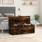 vidaXL - Opbergbox - 102x35x35 - cm - bewerkt - hout - gerookt - eikenkleurig
