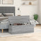vidaXL - Opbergbox - 102x35x35 - cm - bewerkt - hout - grijs - sonoma - eikenkleurig