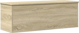 vidaXL - Opbergbox - 102x35x35 - cm - bewerkt - hout - sonoma - eikenkleurig