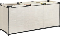 vidaXL - Opbergbox - 105x34,5x45 - cm - stof - crèmekleurig