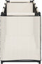 vidaXL - Opbergbox - 105x34,5x45 - cm - stof - crèmekleurig