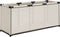 vidaXL - Opbergbox - 105x34,5x45 - cm - stof - crèmekleurig