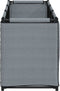 vidaXL - Opbergbox - 105x34,5x45 - cm - stof - grijs