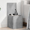 vidaXL - Opbergbox - 30x35x35 - cm - bewerkt - hout - betongrijs