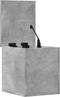 vidaXL - Opbergbox - 30x35x35 - cm - bewerkt - hout - betongrijs