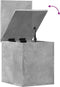 vidaXL - Opbergbox - 30x35x35 - cm - bewerkt - hout - betongrijs