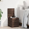 vidaXL - Opbergbox - 30x35x35 - cm - bewerkt - hout - bruin - eikenkleur