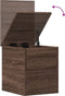 vidaXL - Opbergbox - 30x35x35 - cm - bewerkt - hout - bruin - eikenkleur