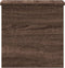 vidaXL - Opbergbox - 30x35x35 - cm - bewerkt - hout - bruin - eikenkleur
