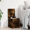 vidaXL - Opbergbox - 30x35x35 - cm - bewerkt - hout - gerookt - eikenkleurig