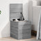 vidaXL - Opbergbox - 30x35x35 - cm - bewerkt - hout - grijs - sonoma - eikenkleurig