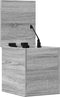 vidaXL - Opbergbox - 30x35x35 - cm - bewerkt - hout - grijs - sonoma - eikenkleurig