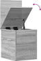 vidaXL - Opbergbox - 30x35x35 - cm - bewerkt - hout - grijs - sonoma - eikenkleurig