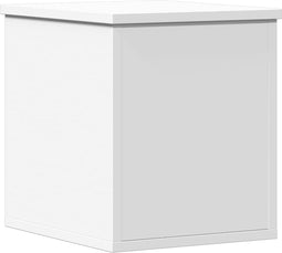 vidaXL - Opbergbox - 30x35x35 - cm - bewerkt - hout - wit
