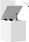vidaXL - Opbergbox - 30x35x35 - cm - bewerkt - hout - wit