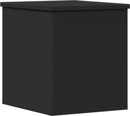 vidaXL - Opbergbox - 30x35x35 - cm - bewerkt - hout - zwart