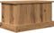 vidaXL - Opbergbox - 30x50x28 - cm - bewerkt - hout - artisanaal - eikenkleurig