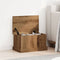 vidaXL - Opbergbox - 30x50x28 - cm - bewerkt - hout - artisanaal - eikenkleurig