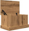 vidaXL - Opbergbox - 30x50x28 - cm - bewerkt - hout - artisanaal - eikenkleurig