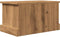 vidaXL - Opbergbox - 30x50x28 - cm - bewerkt - hout - artisanaal - eikenkleurig