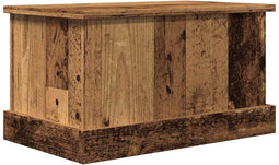 vidaXL - Opbergbox - 30x50x28 - cm - bewerkt - hout - oud - houtkleurig