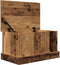 vidaXL - Opbergbox - 30x50x28 - cm - bewerkt - hout - oud - houtkleurig
