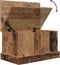 vidaXL - Opbergbox - 30x50x28 - cm - bewerkt - hout - oud - houtkleurig