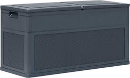 vidaXL - Opbergbox - 320 - L - antraciet