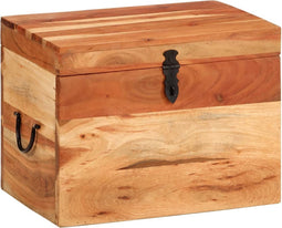 vidaXL - Opbergbox - 39x28x31 - cm - massief - acaciahout