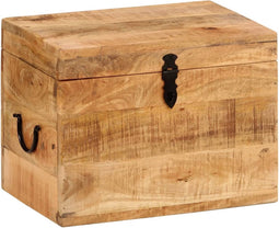 vidaXL - Opbergbox - 39x28x31 - cm - massief - mangohout