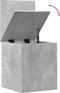 vidaXL - Opbergbox - 40x42x46 - cm - bewerkt - hout - betongrijs