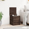 vidaXL - Opbergbox - 40x42x46 - cm - bewerkt - hout - bruin - eikenkleurig