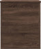 vidaXL - Opbergbox - 40x42x46 - cm - bewerkt - hout - bruin - eikenkleurig