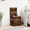 vidaXL - Opbergbox - 40x42x46 - cm - bewerkt - hout - gerookt - eikenkleurig