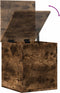 vidaXL - Opbergbox - 40x42x46 - cm - bewerkt - hout - gerookt - eikenkleurig