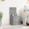 vidaXL - Opbergbox - 40x42x46 - cm - bewerkt - hout - grijs - sonoma - eikenkleurig